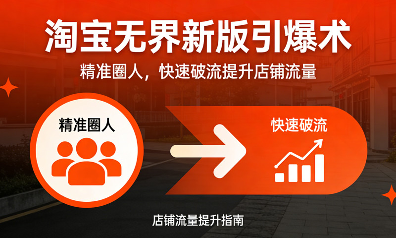 淘宝无界新版引爆术：精准圈人，快速破流提升店铺流量