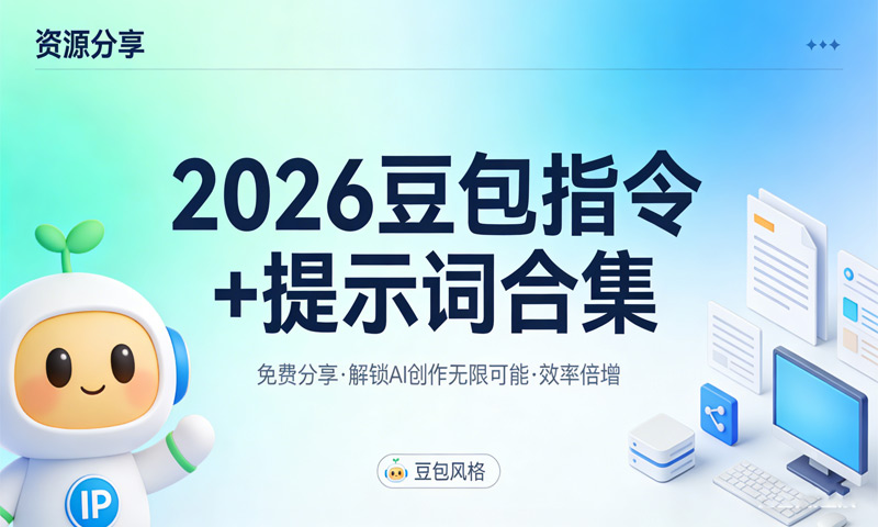 【免费分享】2026豆包指令+提示词合集，解锁AI创作的无限可能，效率倍增